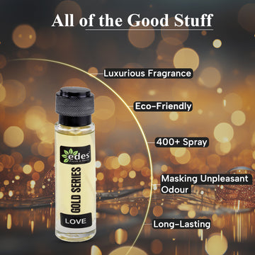EDES - GOLD SERIES - Love Car Air Freshener Spray (30Ml) Car Perfume and Fresheners