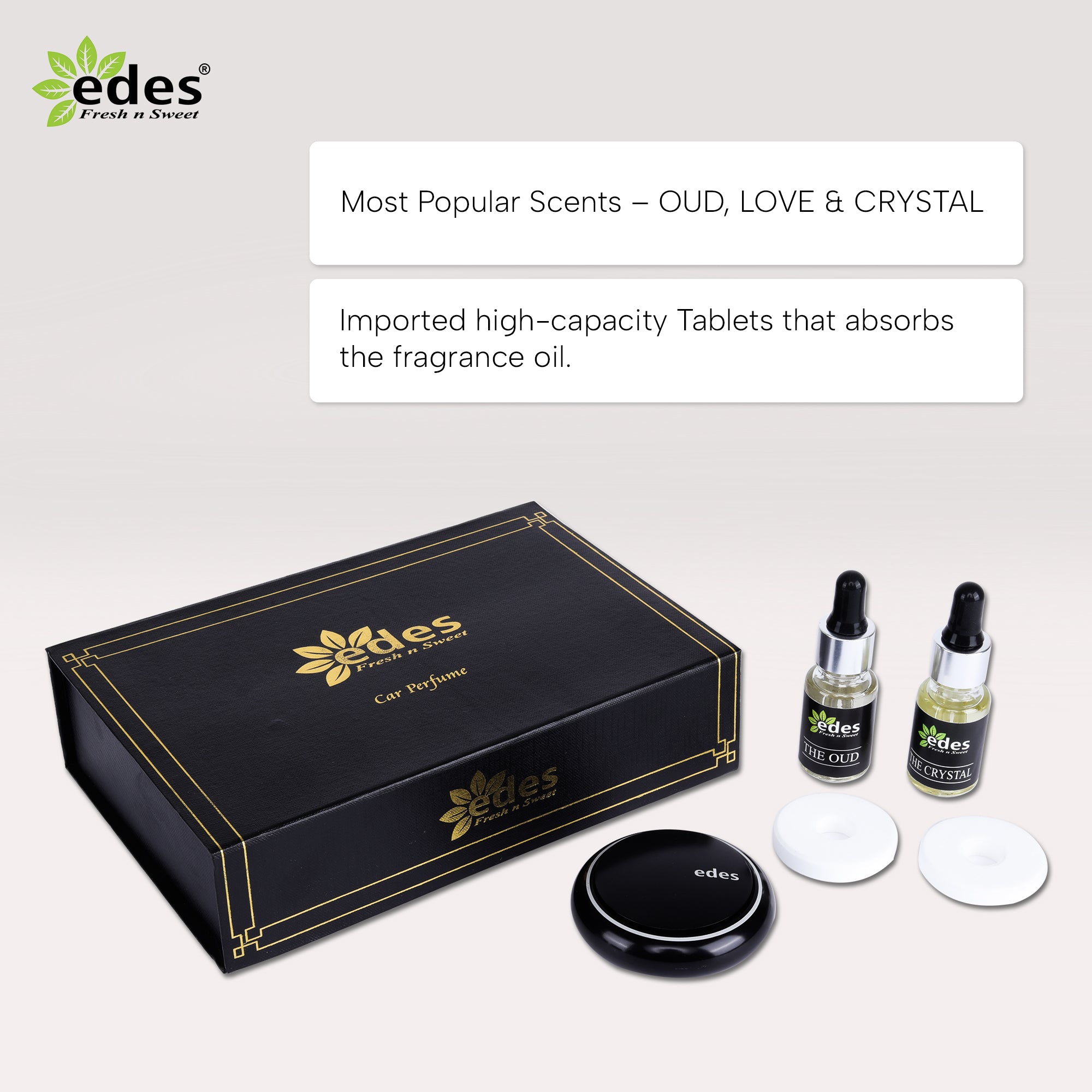 EDES Alloy Metal Car Air Freshener