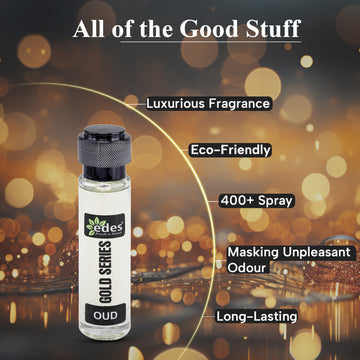 EDES - GOLD SERIES - OUD Car Air Freshener Spray (30Ml) Car Perfume and Fresheners