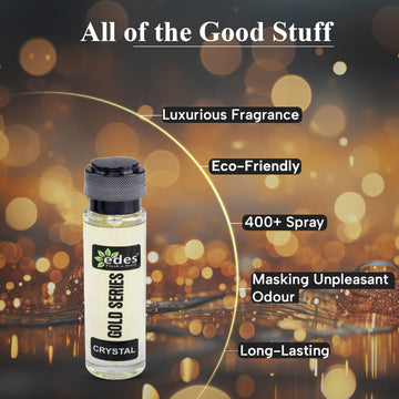 EDES - GOLD SERIES - CRYSTAL Car Air Freshener Spray (30Ml) Car Perfume and Fresheners